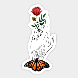 Tattooed hand Sticker